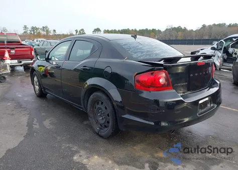 2013 Dodge Avenger Se V6 z USA, uszkodzony, nr VIN 1C3CDZAG4DN504856
